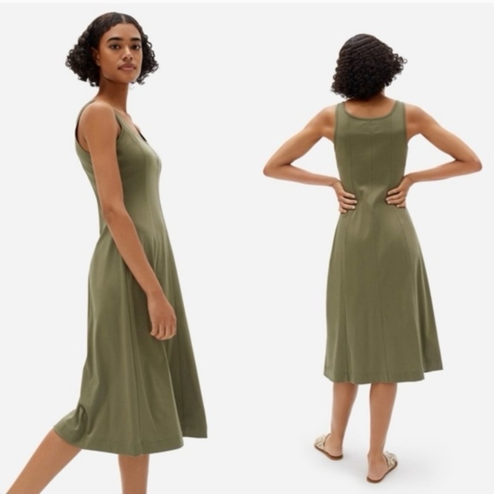 Everlane Luxe Seamed Tank Dress Sz S